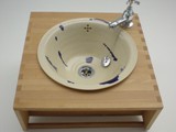 sink with beech stand